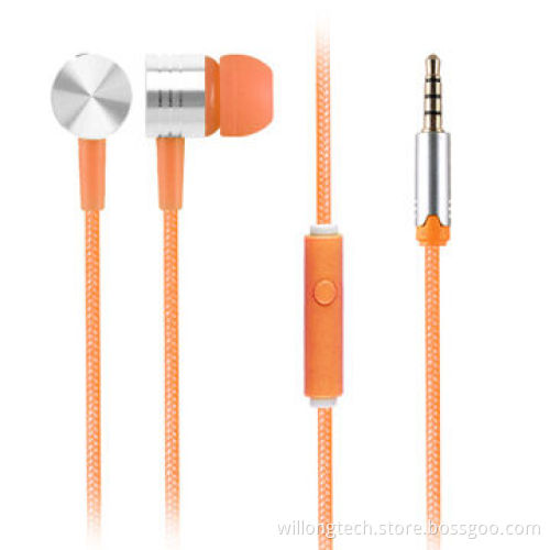 Wired metal earphone for iPod/Samsung